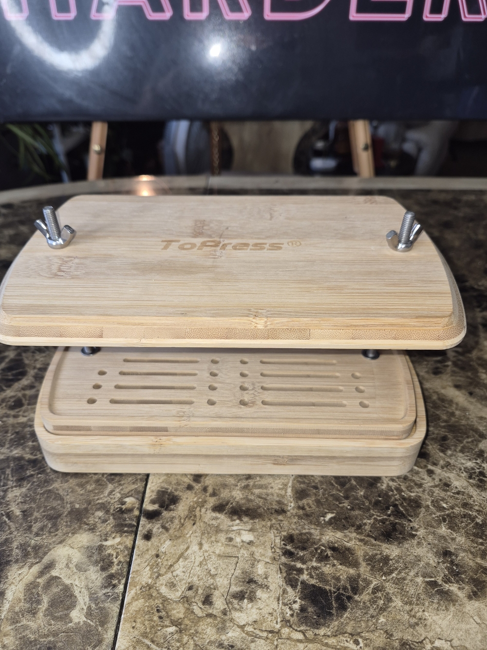 New ToPress® Bamboo Tofu Press – Adjustable, Two-Tier Design no box never used